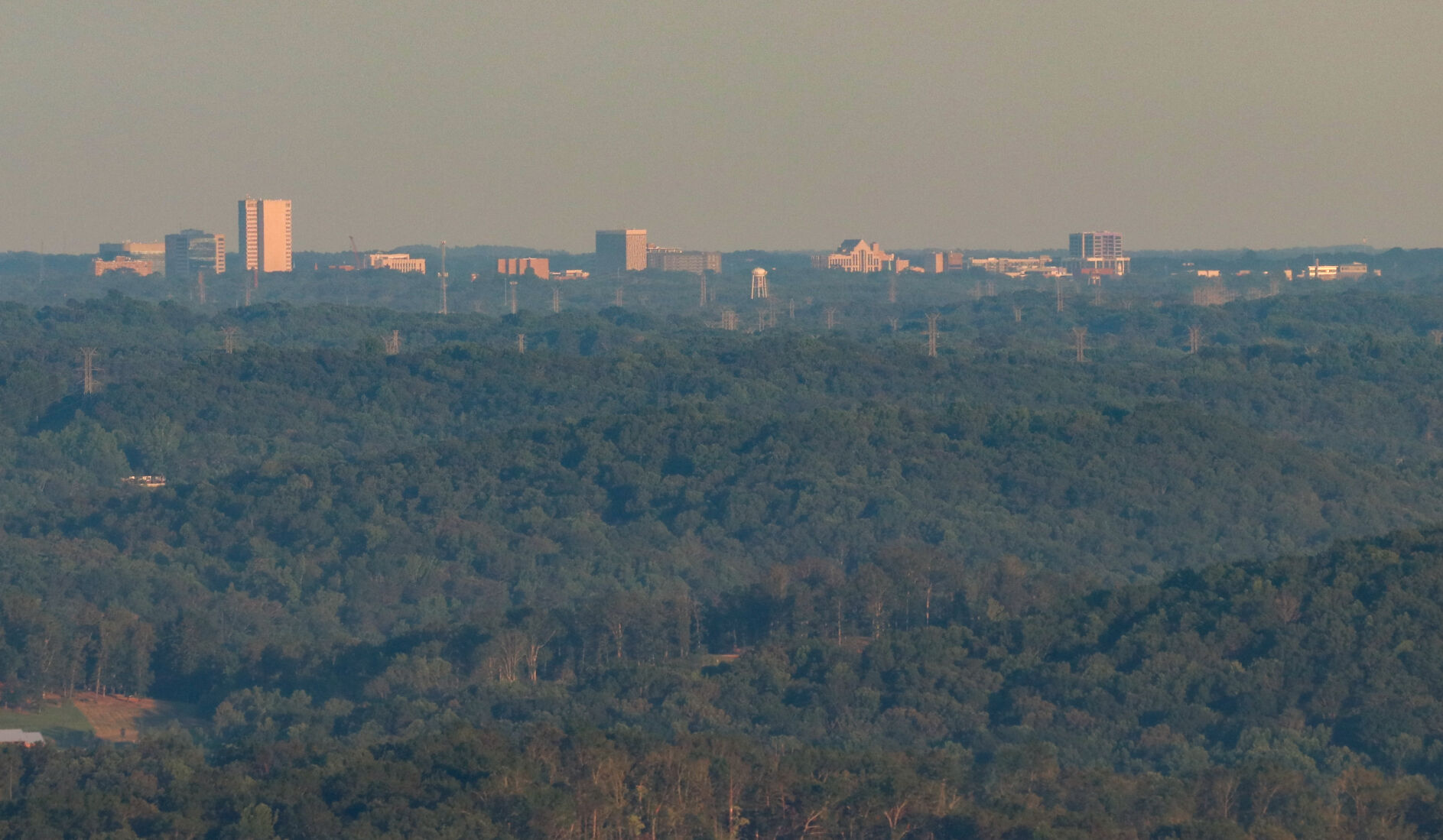 downtown Greenville from Table Rock
